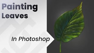 🍃How to paint Leaves in photoshop☘️  Jesus Conde [upl. by Ahtel]