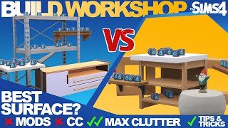 The BEST and WORST Clutter Surfaces  The Sims 4 Building Tutorial  No ModsCC [upl. by Dalenna]