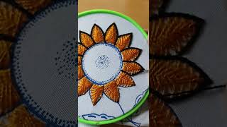 Bordado para girasoles bordado bordadofantasia embroidery girasoles [upl. by Dang]