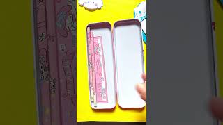 Filling pencil box with My melody stationery asmr shorts viral stationery pencilbox [upl. by Eenitsed]