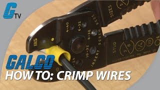 How to Crimp Wires  Basic Tips on Crimping  Galco [upl. by Carilyn]