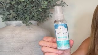 The Honest Company Plant Based Hand Sanitizer Spray Review [upl. by Annonyw684]