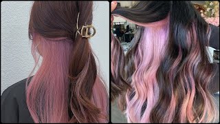 Outstanding Two  Tone long hair Color for trendy hair ideas  Color de cabello largo bicolor [upl. by Orsa]