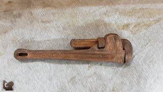 RIDGID Pipe Wrench Restoration  1K Subscribers Special [upl. by Littlejohn534]