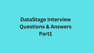 DS FAQs Part1  DataStage Interview Questions amp Answers Part1  ETLDataStage Mastery [upl. by Aicenat]