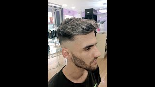 balayage gris coupe homme undercut coiffeur aix en provence [upl. by Wichern]