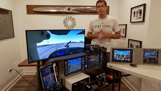 Fully Integrated Single  MultiEngine Home Flight Simulator Panel for Flight Training  G1000 [upl. by Ahseenak]