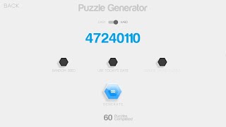 Puzzle Generator 60〘Hexcells Infinite〙 [upl. by Whitman]