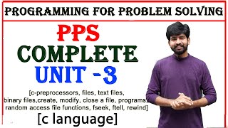 pps complete unit 3 preprocessor directives file handling random access file functions in c [upl. by Stelu891]