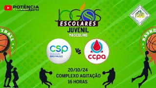 COL SÃO PAULO X CCPA JUVENIL MASC  JOGOS ESCOLARES TV SERGIPE 2024 [upl. by Jain]