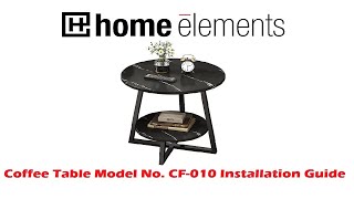 How To Assemble Coffee Table Model No CF 010 [upl. by Anelle]