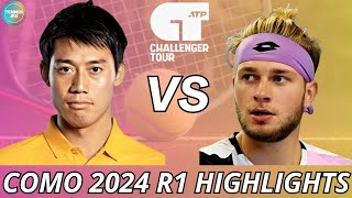 Kei Nishikori 錦織圭 vs Samuel Vincent Ruggeri  Como 2024 R1  Highlights [upl. by Fabrianna]