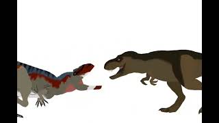 T rex Vs Mapusaurus rosae [upl. by Ynatsyd]