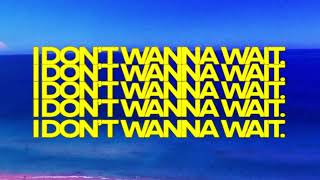 David Guetta amp OneRepublic  I Dont Wanna Wait Official Lyric Video [upl. by Adnuahs]