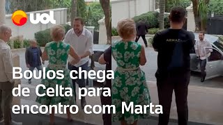 Boulos chega de Celta em almoço na casa de Marta Suplicy veja vídeo [upl. by Maryellen75]