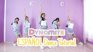 BTS 방탄소년단 Dynamite  ESPAÑOL Dance Tutorial  Mirror  Kenya Chan [upl. by Ahsiya68]