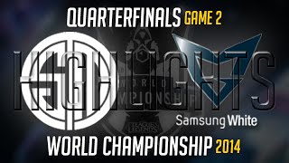 TSM vs SSW Quarter Final Game 2 Highlights LoL S4 World Championship 2014 Team Solomid vs SS White [upl. by Audun]