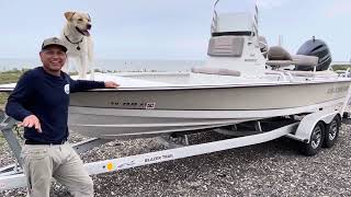 2014 blazer Bay 2220 w Yamaha f200 4stroke overview condition description walk around  nice [upl. by Dumanian631]