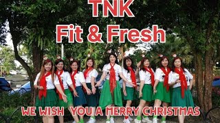 We Wish You A Merry Christmas Line Dance  Demo TNK Fit amp Fresh [upl. by Swaine]