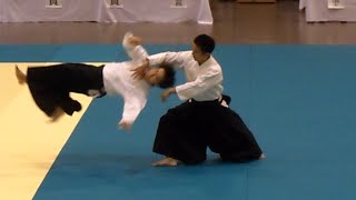 Ueshiba Mitsuteru Waka Sensei at the All Japan High School Aikido Demonstration [upl. by Aziram236]