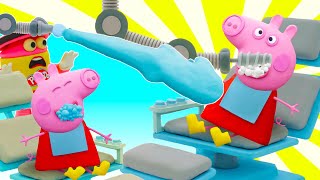 Play Doh Videos 🦷 Peppa goes to the Dentist 🦷 Stop Motion  PlayDoh Show Season 2 [upl. by Hashim107]