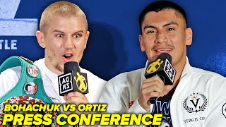 Serhii Bohachuk vs Vergil Ortiz • Full Kickoff Press Conference amp Face Off Video [upl. by Yemiaj]