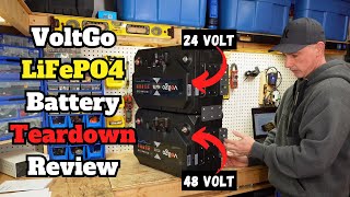 Voltgo 24V And 48V LiFePO4 Battery Teardown Review [upl. by Gebhardt]