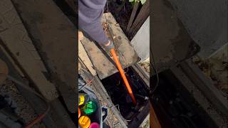 Inserting 20meters flexi rod into pipes to trace the utility line [upl. by Morra]