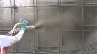 Nozzling Technique  spray concrete [upl. by Trudnak775]