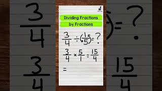 Dividing Fractions by Fractions  Math with Mr J Shorts [upl. by Rochemont]