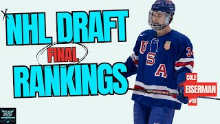 New Wave Hockeys Final 2024 NHL Draft Rankings Top 100 [upl. by Behah]