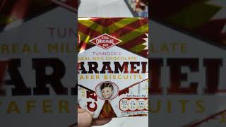 Caramel wafer biscuit shortvideo satisfiying short ytshortsvideo [upl. by Justis]