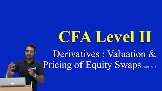 CFA Level II  Derivatives  Valuation and Pricing of Equity Swaps Part 1515 [upl. by Nnyw]