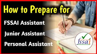 FSSAI Assistant Exam Preparation How To Prepare for FSSAI AssistantJunior Asst📚 Books  Syllabus [upl. by Ojahtnamas]