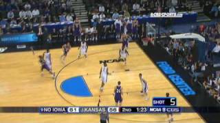 9 N Iowa vs 1 Kansas Highlights [upl. by Wester]