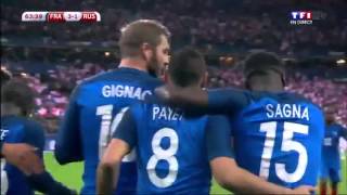 Dimitri Payet Amazing FreeKick Goal Vs Russia [upl. by Lacy]