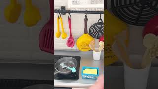 Mini kitchen set ASMR Mini cooking Rement rement minicooking minifood miniature [upl. by Auqinehs360]