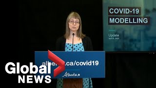 Coronavirus outbreak Alberta releases full COVID19 projections  LIVE [upl. by Sairacaz]