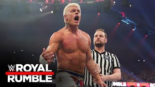 Cody Rhodes wins Royal Rumble Match in WWE return WWE Royal Rumble 2023 highlights [upl. by Squier]