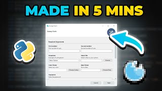 Create Python GUIs In 5 Minutes With This Package [upl. by Assener]
