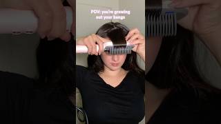 Y is growing out bangs painful 👹 bangs relatable haircare hairstyle hair middlepart [upl. by Krischer]