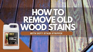 How to Remove Old Wood Stain With DEFY Stain Stripper [upl. by Anelahs881]