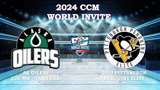 2024 CCM WORLD INVITE  AK OILERS 12U MA  TANNAHILL vs PITTSBURGH PENGUINS ELITE 2013 [upl. by Eisnil229]