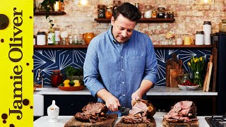 How to Cook a Leg of Lamb  Jamie Oliver [upl. by Ainnat450]