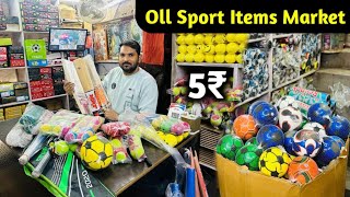 Sports Items Wholesale Market In delhi Sadar Bazar Cricket Bat Manufacturer [upl. by Kwan]