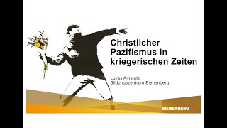 Christlicher Pazifismus in einer kriegerischen Welt  Gottesdienst 171124 [upl. by Anselmo]