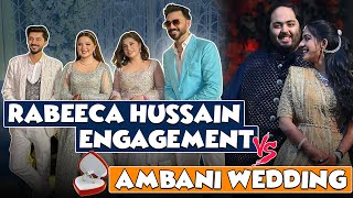 Rabeeca Hussain Ki Shadi Ambani Ka Record Tor Payegi  Full Engagement Function Vlog  wedding [upl. by Eynttirb]