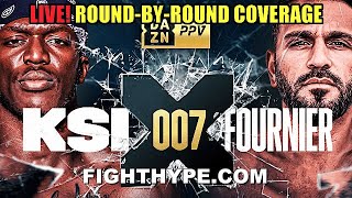 KSI VS JOE FOURNIER FULL FIGHT ROUNDBYROUND COMMENTARY amp LIVE WATCH PARTY [upl. by Areid]