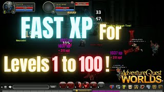 AQW Fast XP GUIDE For 2021 Level 1 to 100 AQWorlds [upl. by Acisej528]