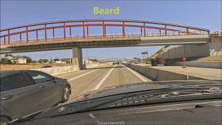 I75 Gordie Howe Bridge Area Drive Springwells to Vernor September 2024 Update Pedestrian Bridges [upl. by Ackerley803]